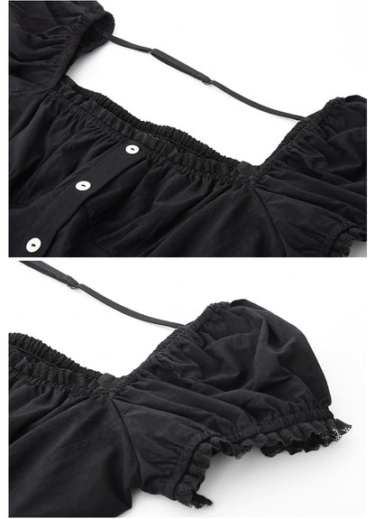 Ruched Peplum Blouse With Asymmetric Hem