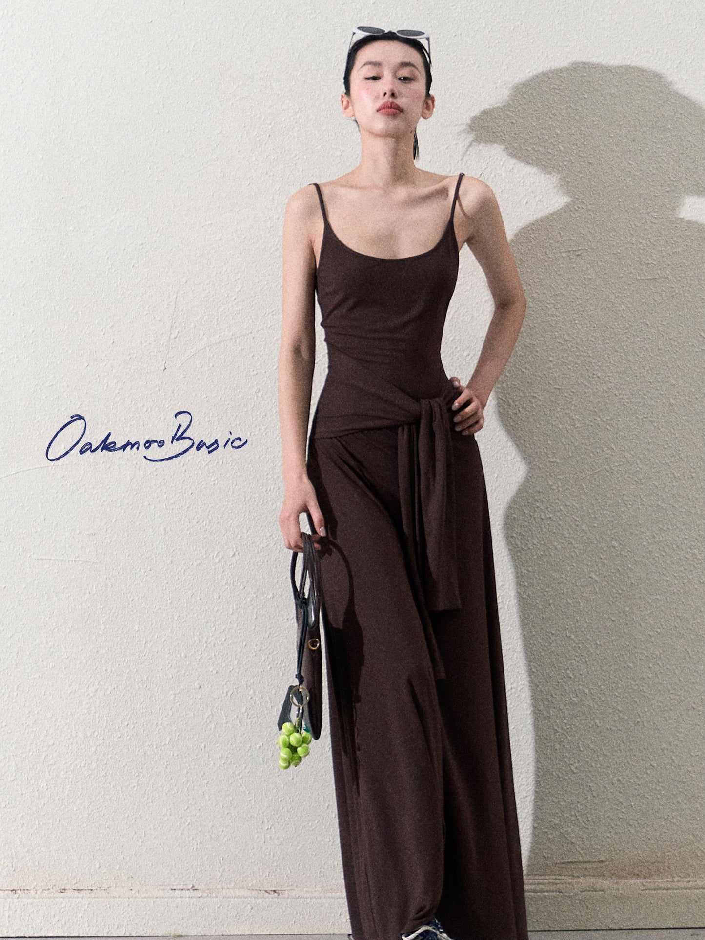 Maxi Cami Dress With Waist Tie Detail