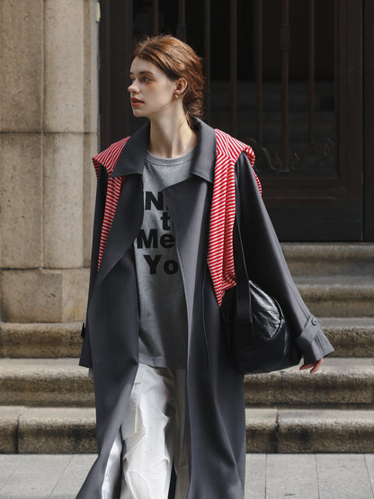 Long-Sleeve Message Print Tee
