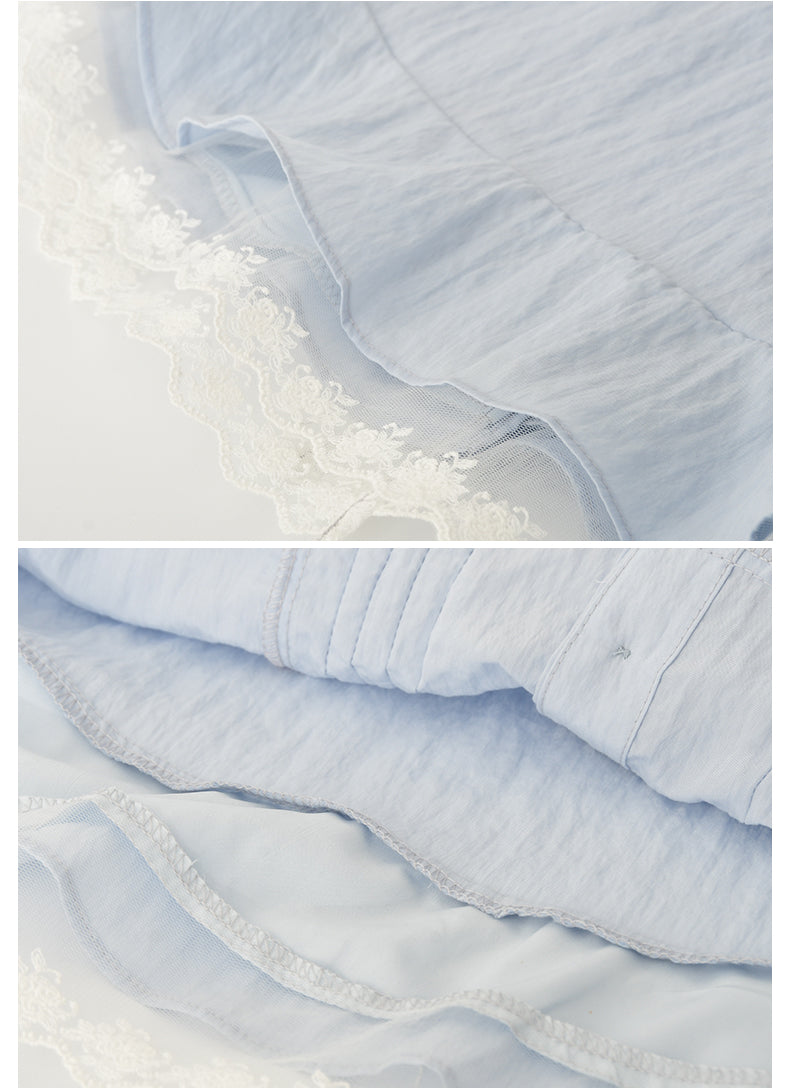 Sleeveless Textured Pintuck Blouse With Flutter Collar