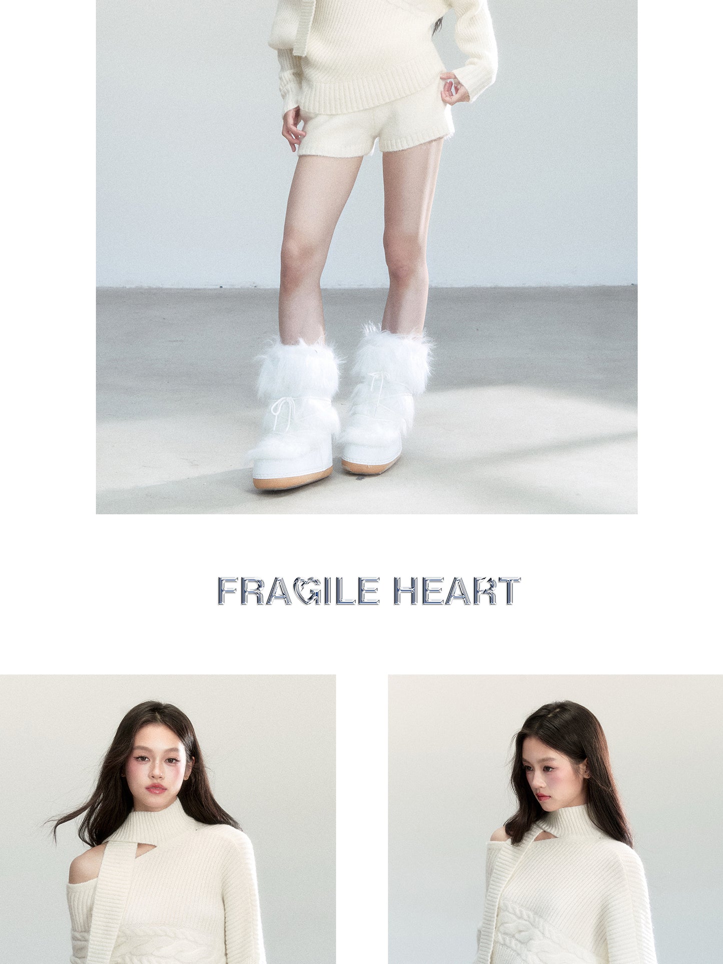 One-Shoulder Cutout Batwing Knit Top And Shorts