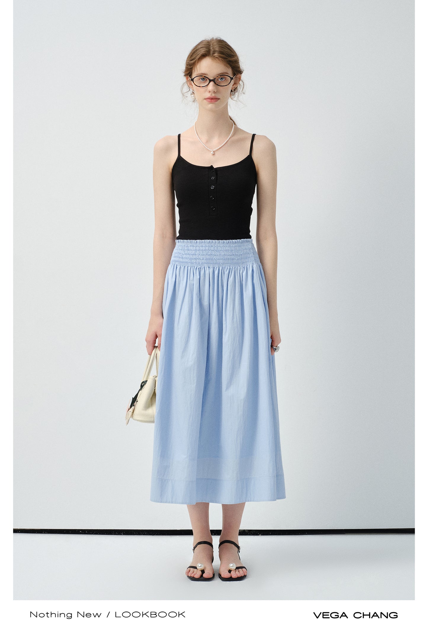 Half-Button Padded Camisole Top