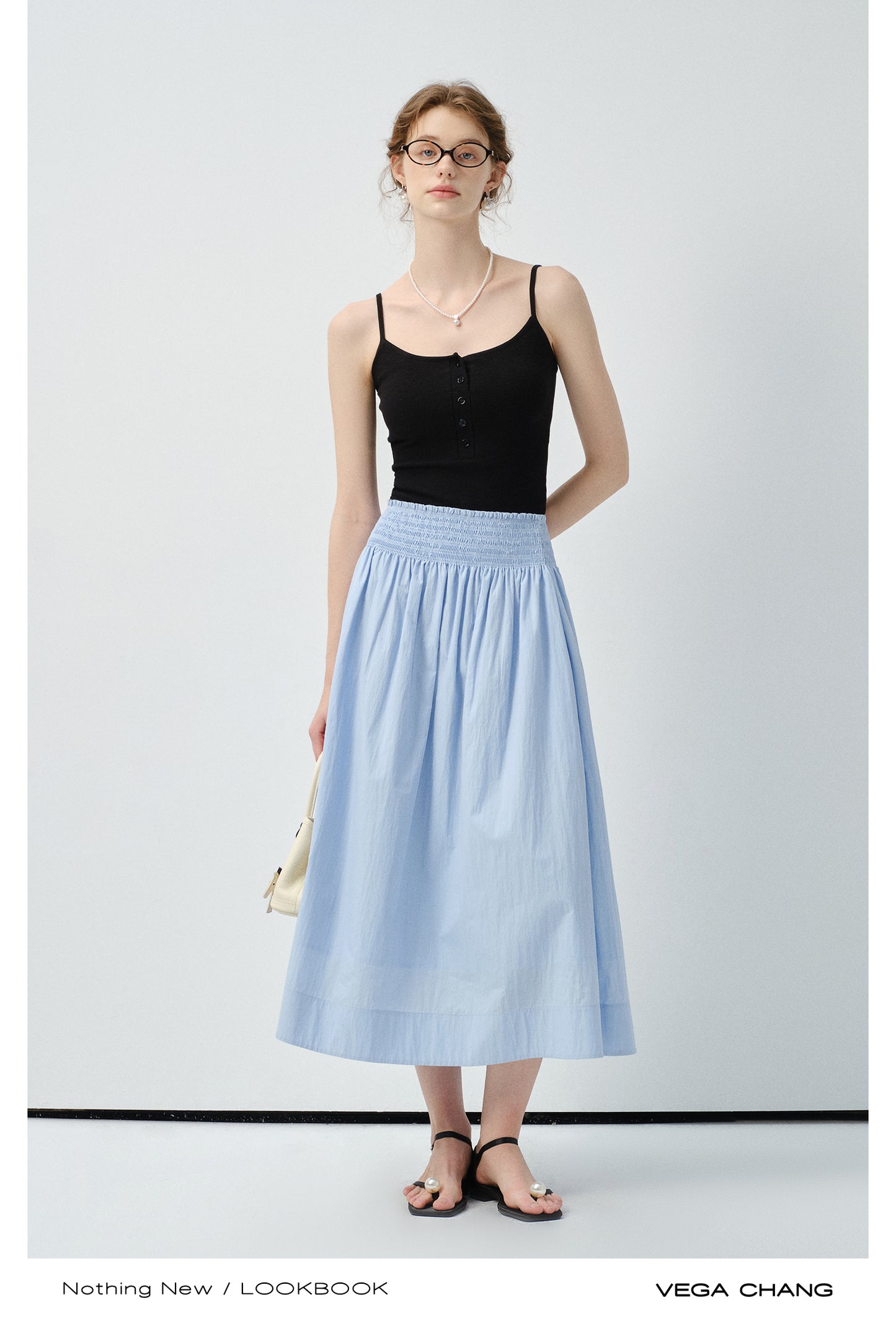 Half-Button Padded Camisole Top