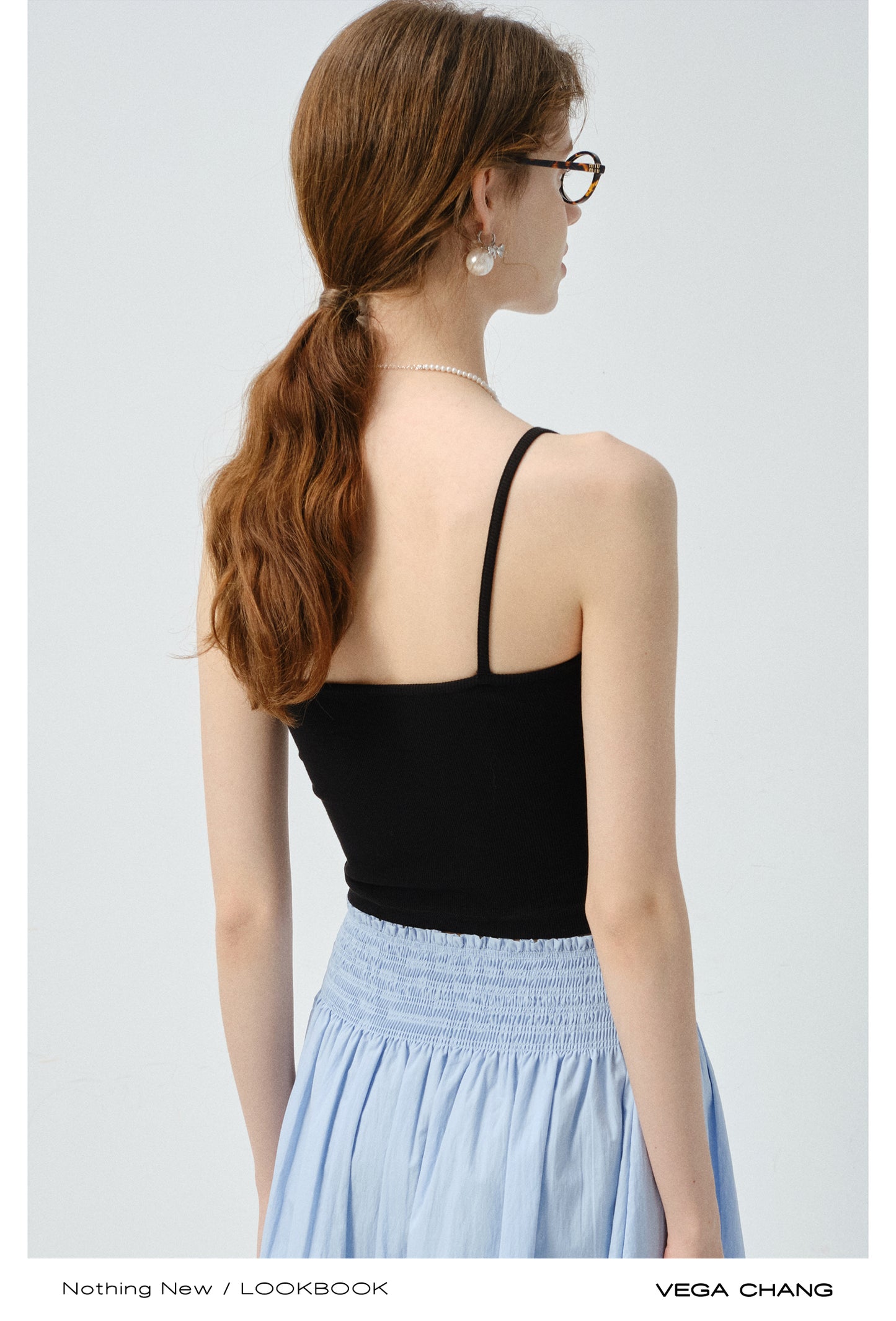 Half-Button Padded Camisole Top