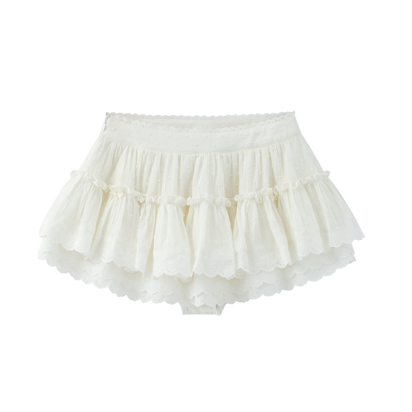 Tiered Lace Micro Mini Skort