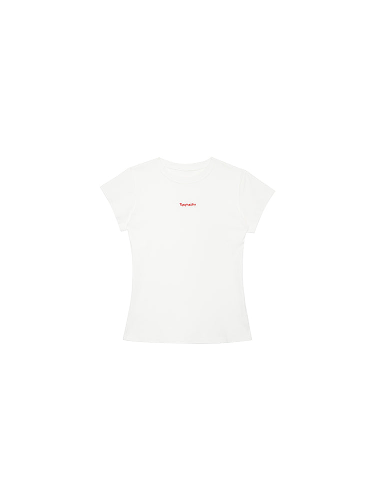 Minimalist Embroidered Crewneck T-Shirt