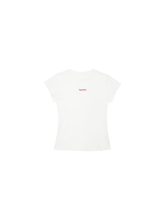 Minimalist Embroidered Crewneck T-Shirt