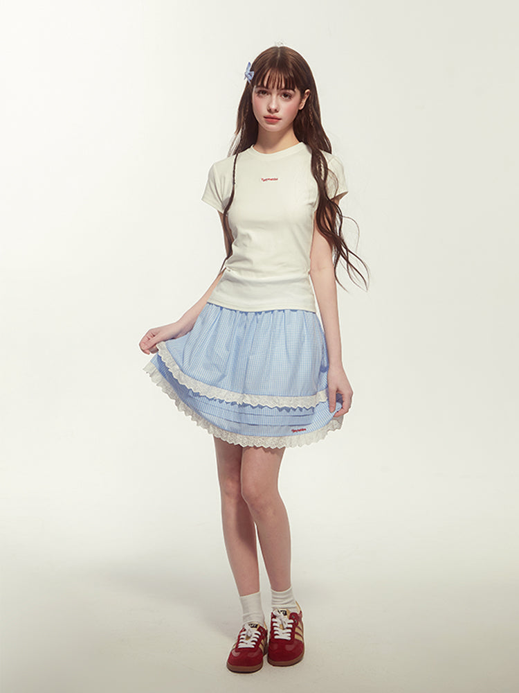 Minimalist Embroidered Crewneck T-Shirt