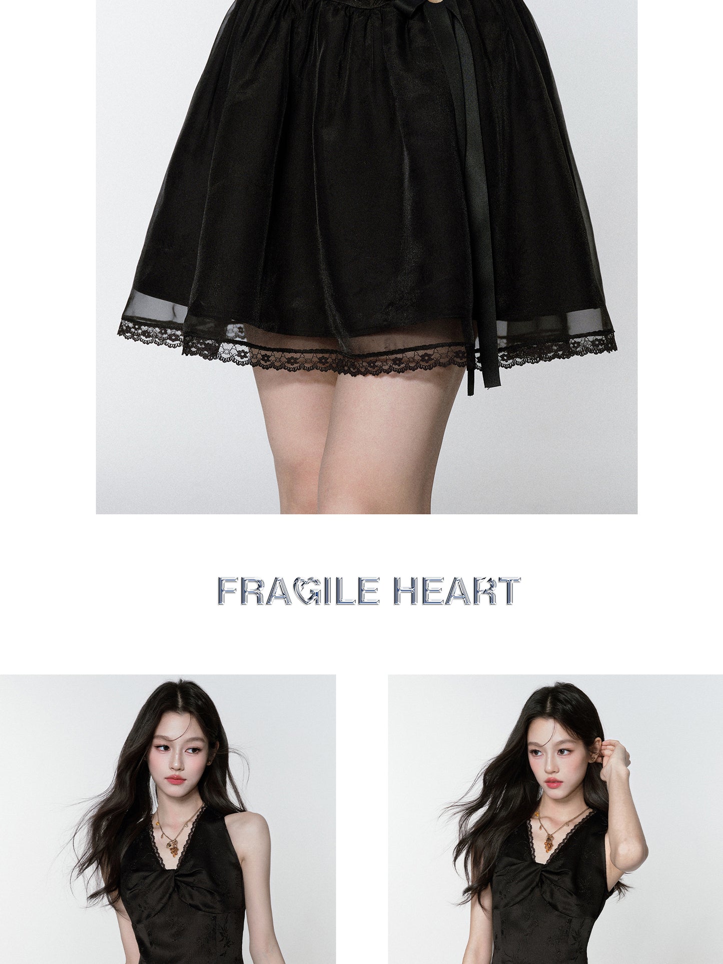 Twist-Front Sheen V-Neck Dress
