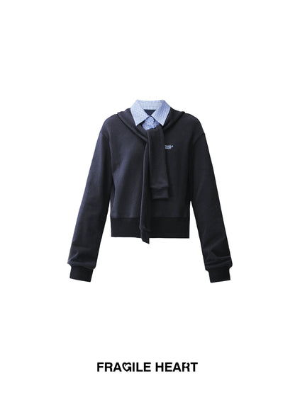 Layered-Look Sweatshirt, A-Line Skort & Barrel-Leg Pants