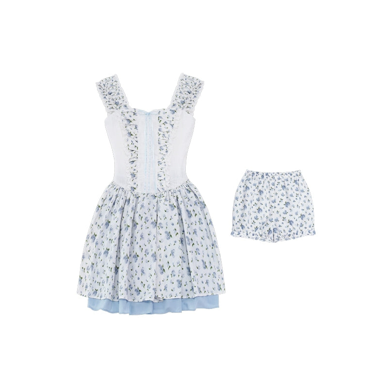 Floral Baby Doll Dress With Matching Shorts