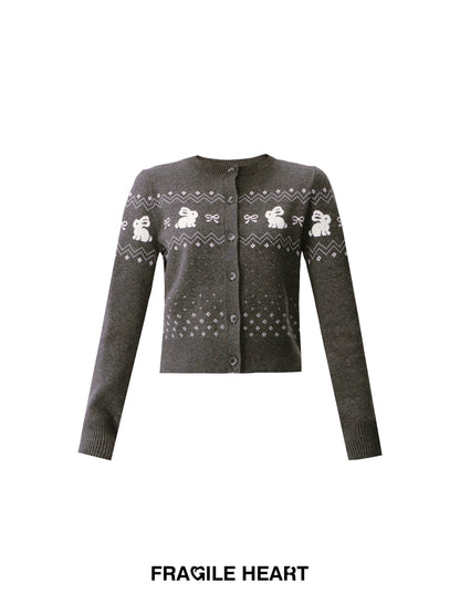 Rabbit Fair Isle Cardigan & Skirt