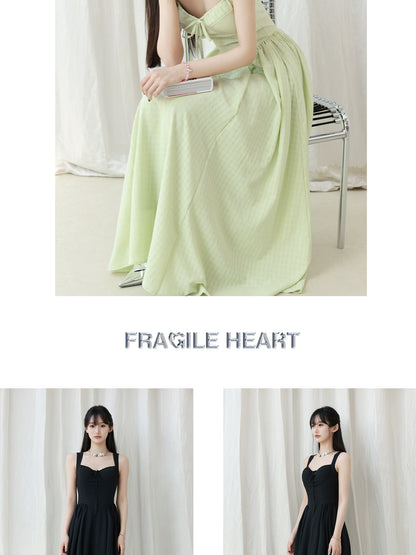 Breathable Elegant Long Dress With Built-In Bra Pads