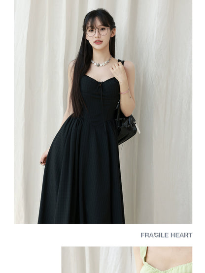 Breathable Elegant Long Dress With Built-In Bra Pads