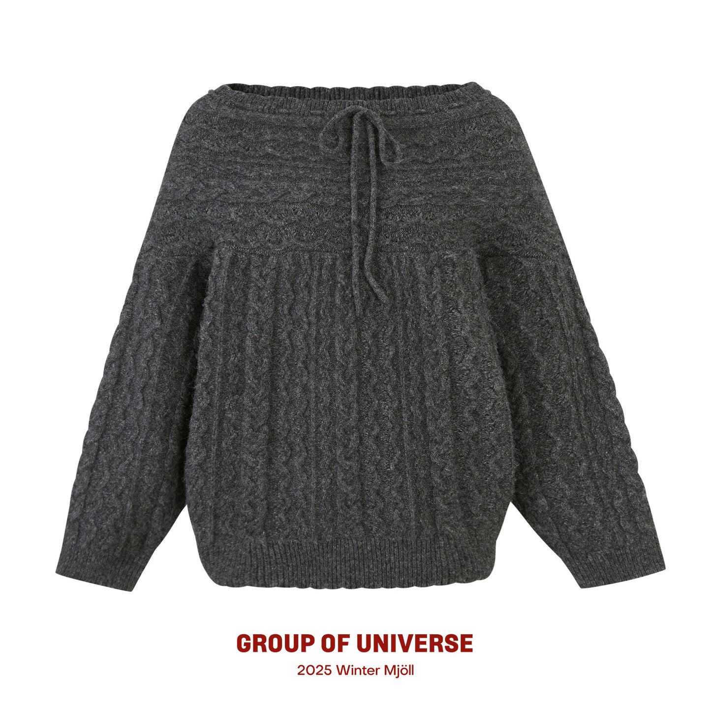 Slouchy Off-Shoulder Knit Top, Skirt & Shorts