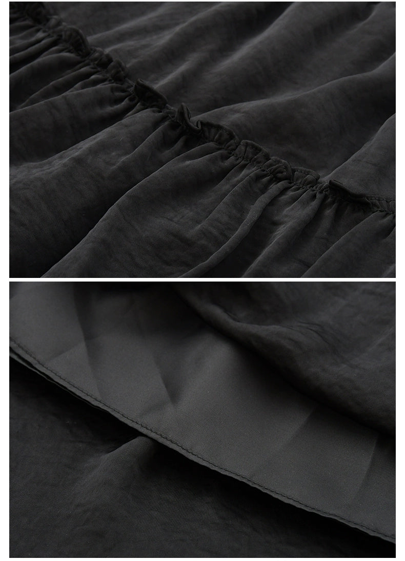 2-Tier Gathered Flare Skirt In 3 Variations