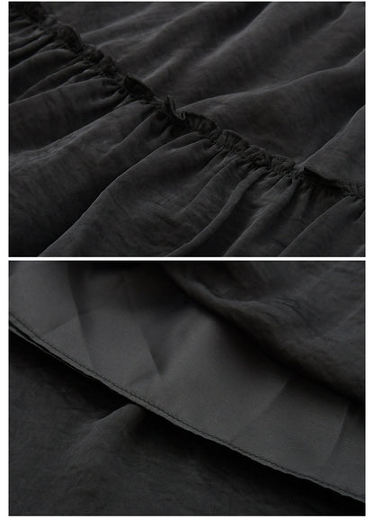 2-Tier Gathered Flare Skirt In 3 Variations