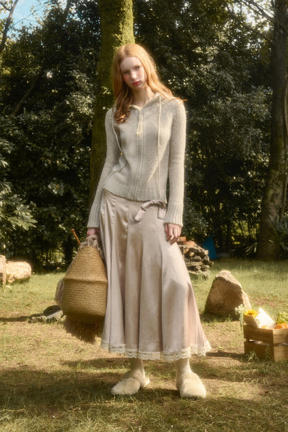 Lustrous Silky Satin Maxi Skirt In 3 Colors