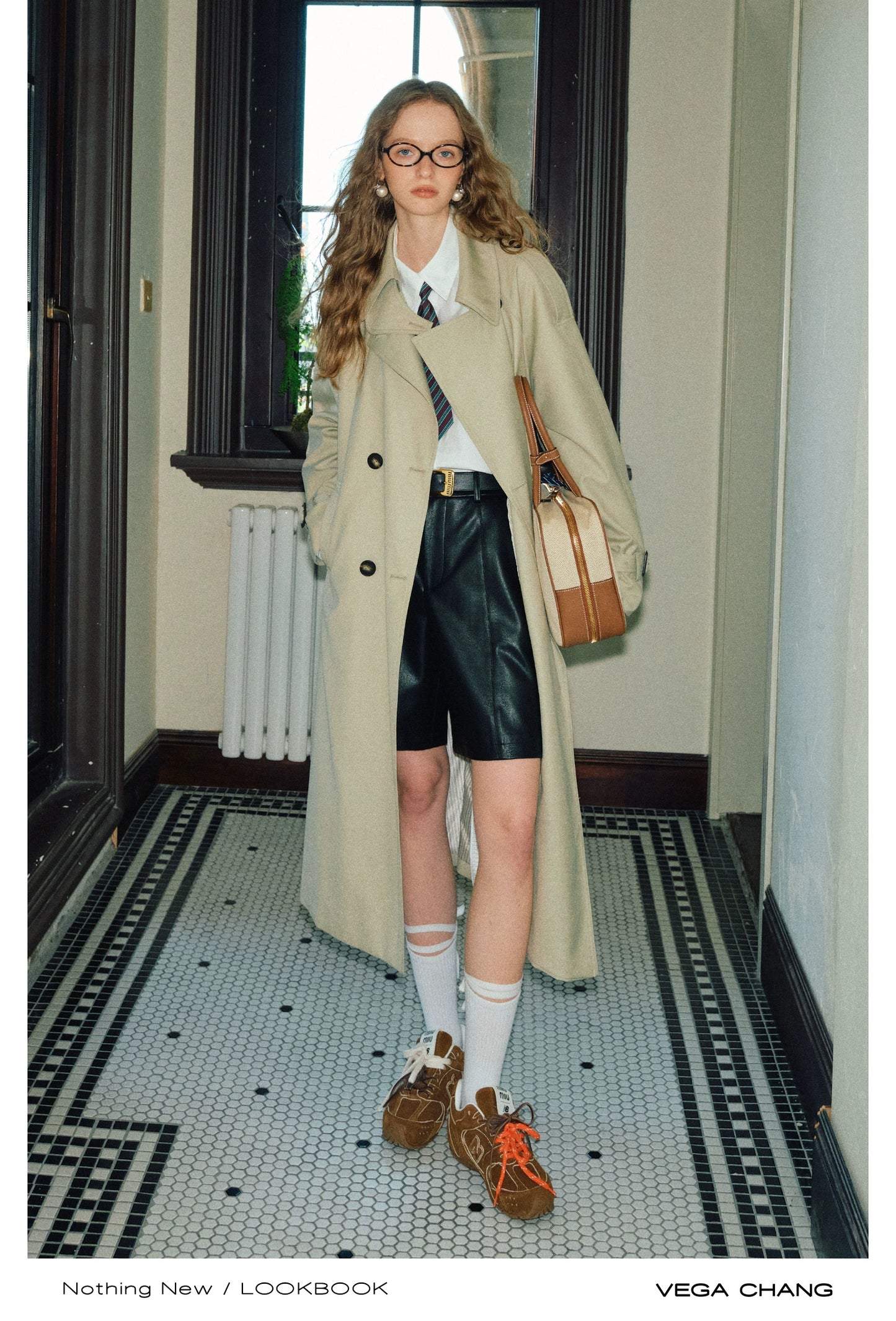 Classic Double-Breast Belted Trench Coat