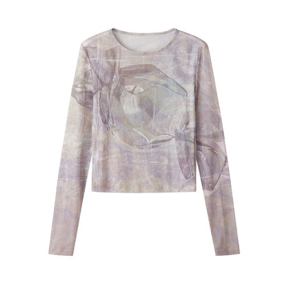 Candy Print Long Sleeved T-shirt