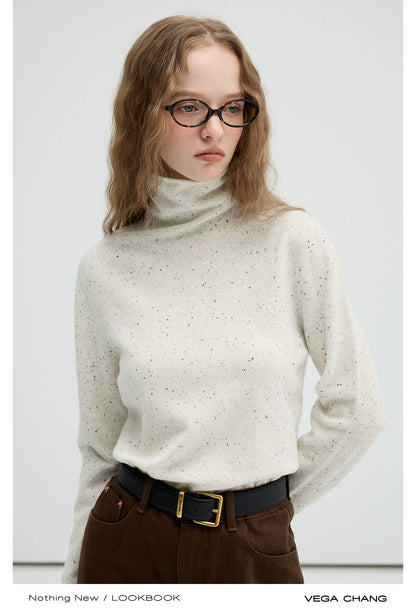 Wool Sweater With Crew, Mock, Turtleneck Options