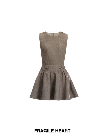 Fit-And-Flare Mini Dress & Peter Pan Collar Blouse