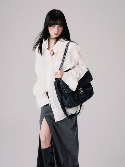 Classic Relaxed Fit Button-Up Shirt