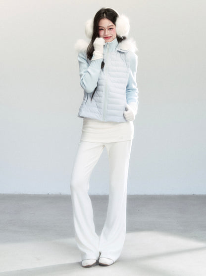 Comfortable Overlay Flared Trousers