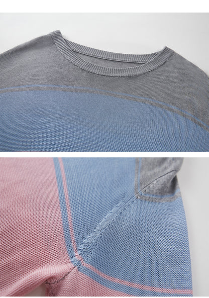 Oversized Multicolor Stripe Knit