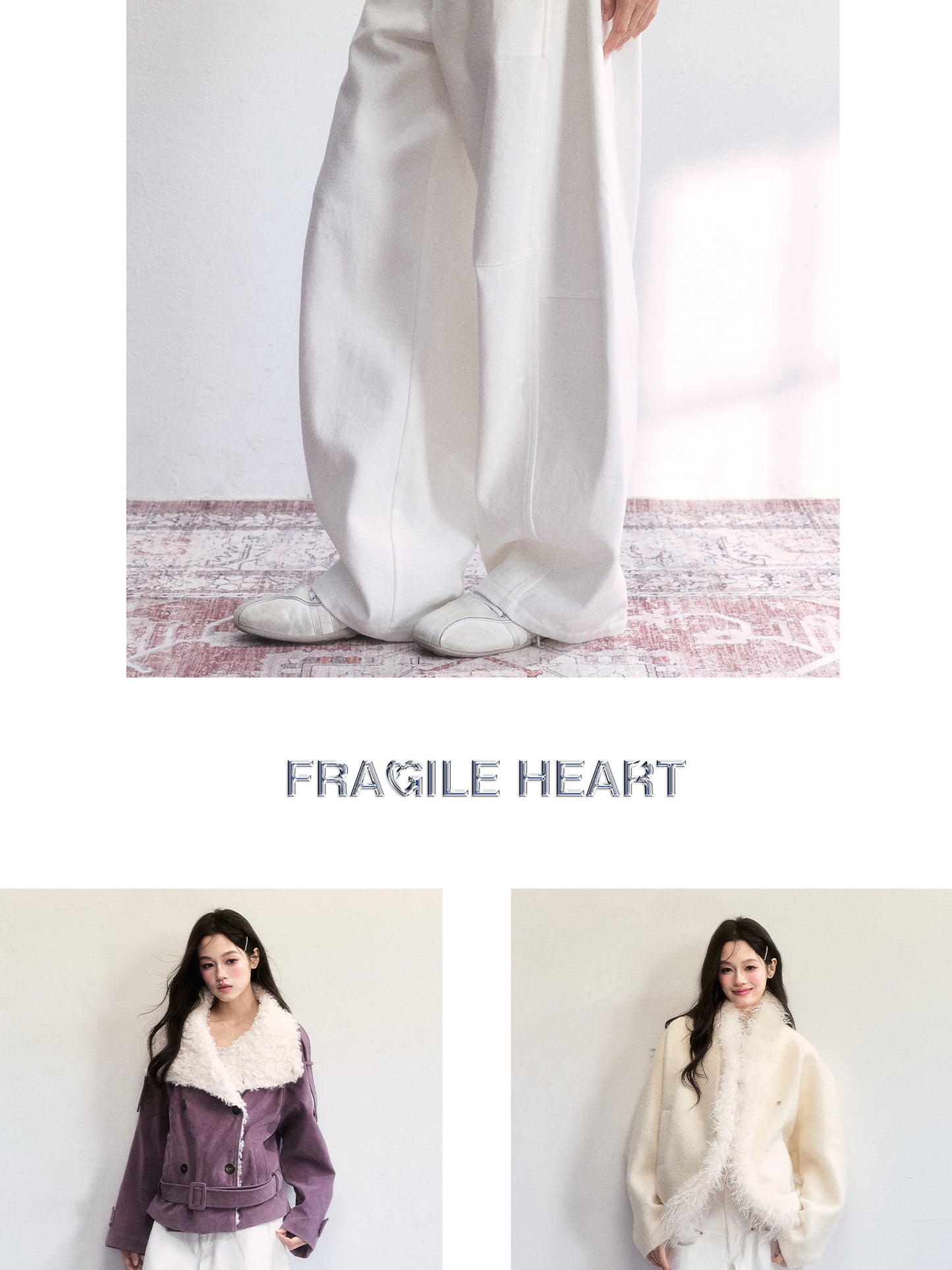 Pure Cotton Washed Barrel-Leg Jeans