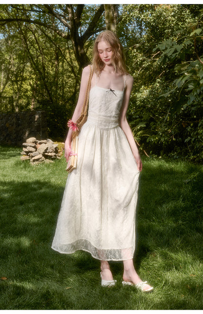 Sparkling Sequin Lace Dress With Removable Straps