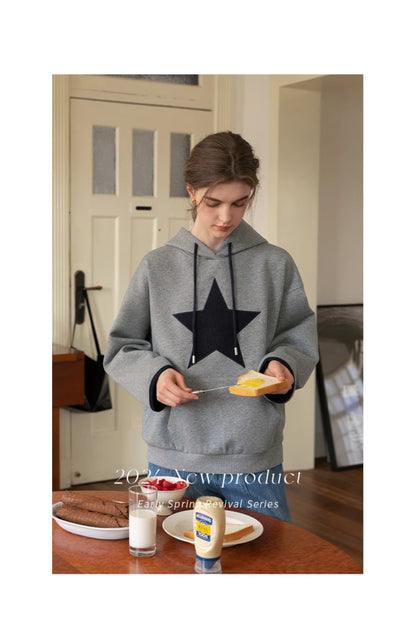 Large Star Patch Hoodie
