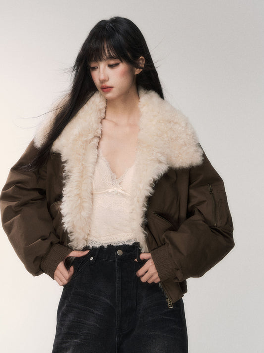 90% White Goose Down Jacket With Embroidered Detail