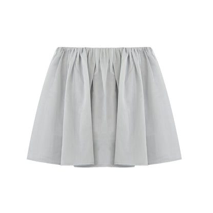 Flared Sheer Skirt With Elastic Waistband