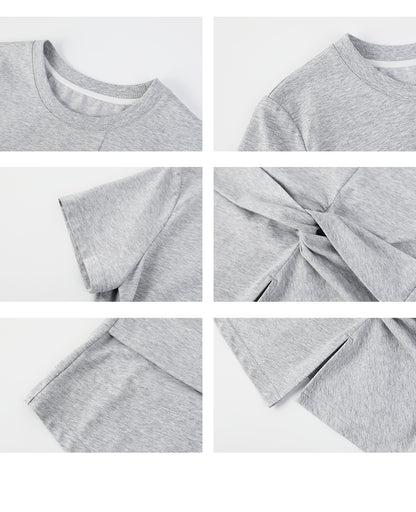 Twisted Knot T-Shirt In Sunscreen Ice-Tech Fabric