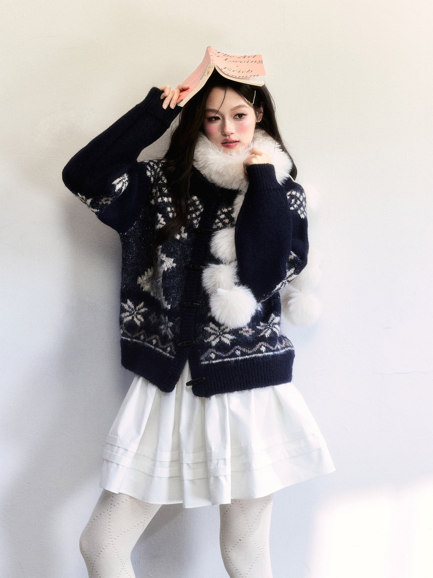 Fair Isle Pullover With Toggle Detail