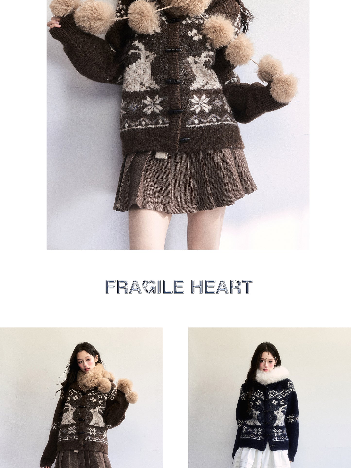 Fair Isle Pullover With Toggle Detail