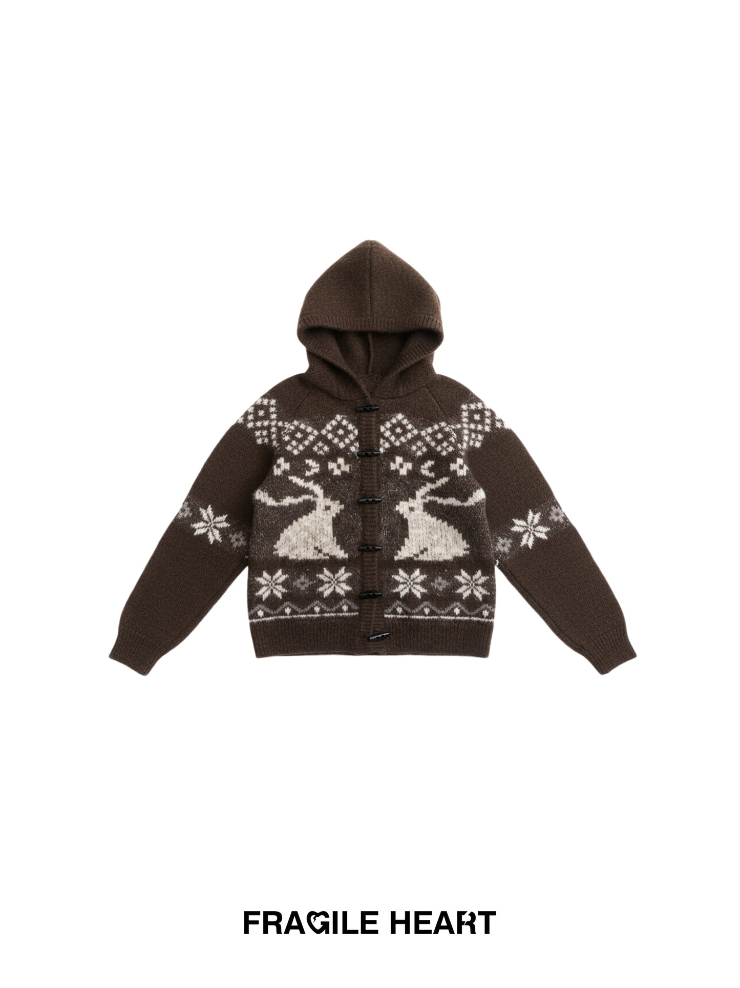 Fair Isle Pullover With Toggle Detail