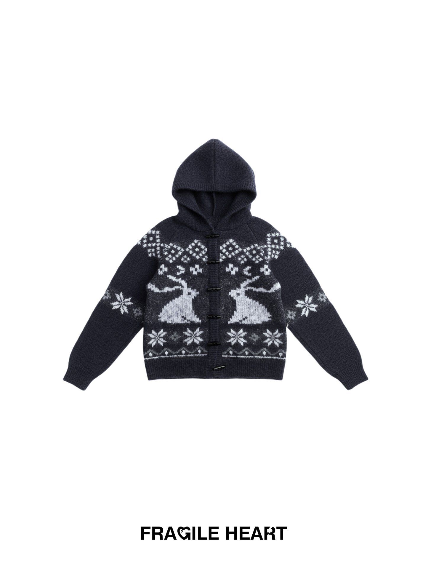 Fair Isle Pullover With Toggle Detail