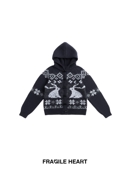 Fair Isle Pullover With Toggle Detail