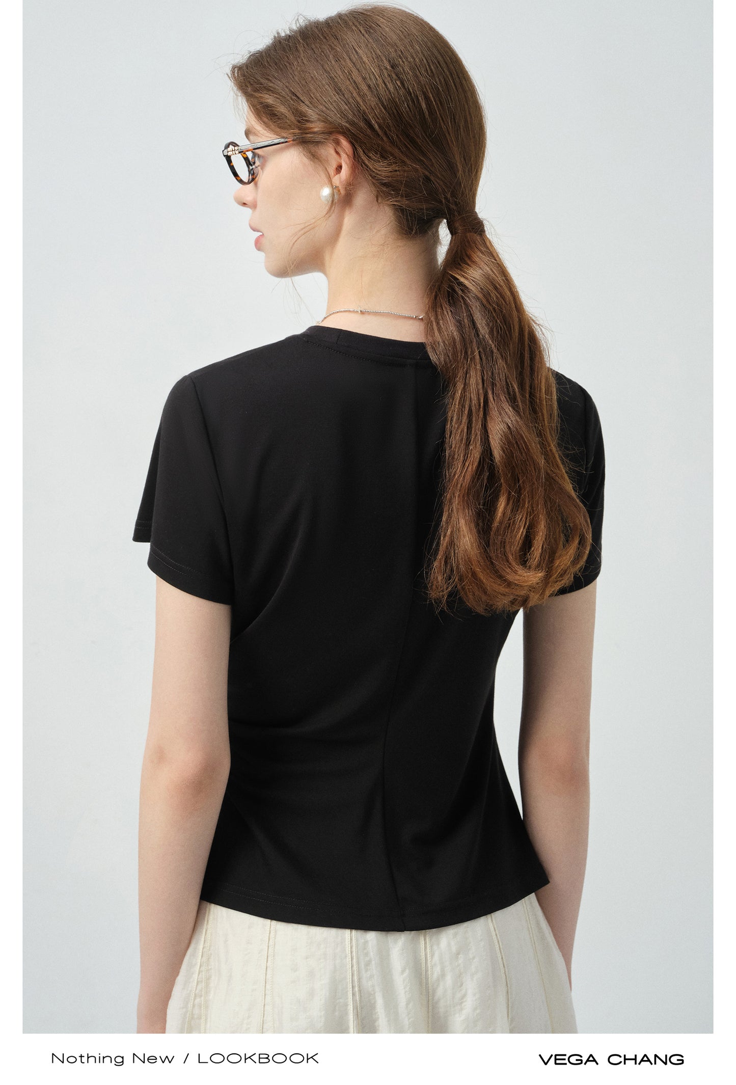 Asymmetric Twisted T-Shirt & Maxi Skirt