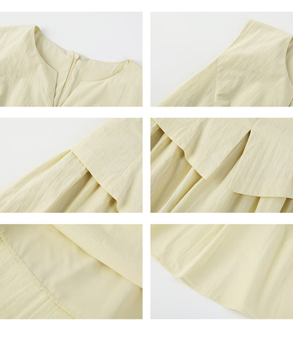 Faux Two-Piece Vest Dress