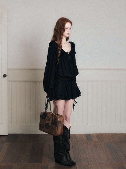 Loose-Fit Chiffon Dress