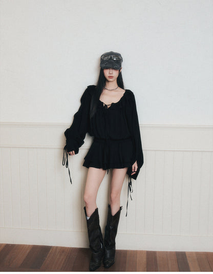 Loose-Fit Chiffon Dress