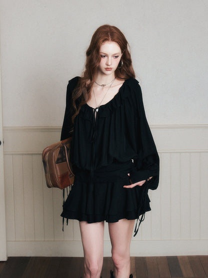 Loose-Fit Chiffon Dress