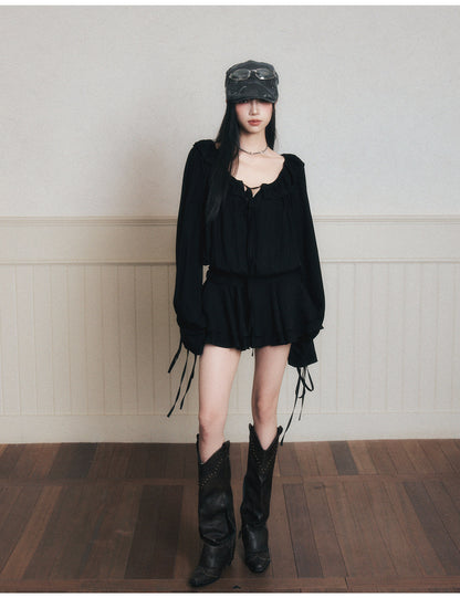 Loose-Fit Chiffon Dress