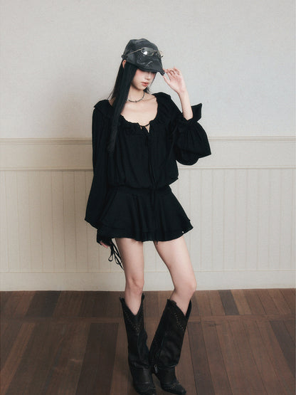 Loose-Fit Chiffon Dress