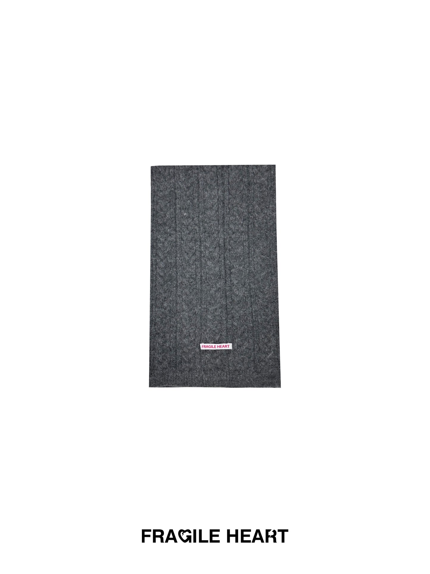 Wool Blend Cable-Knit Scarf