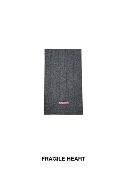 Wool Blend Cable-Knit Scarf