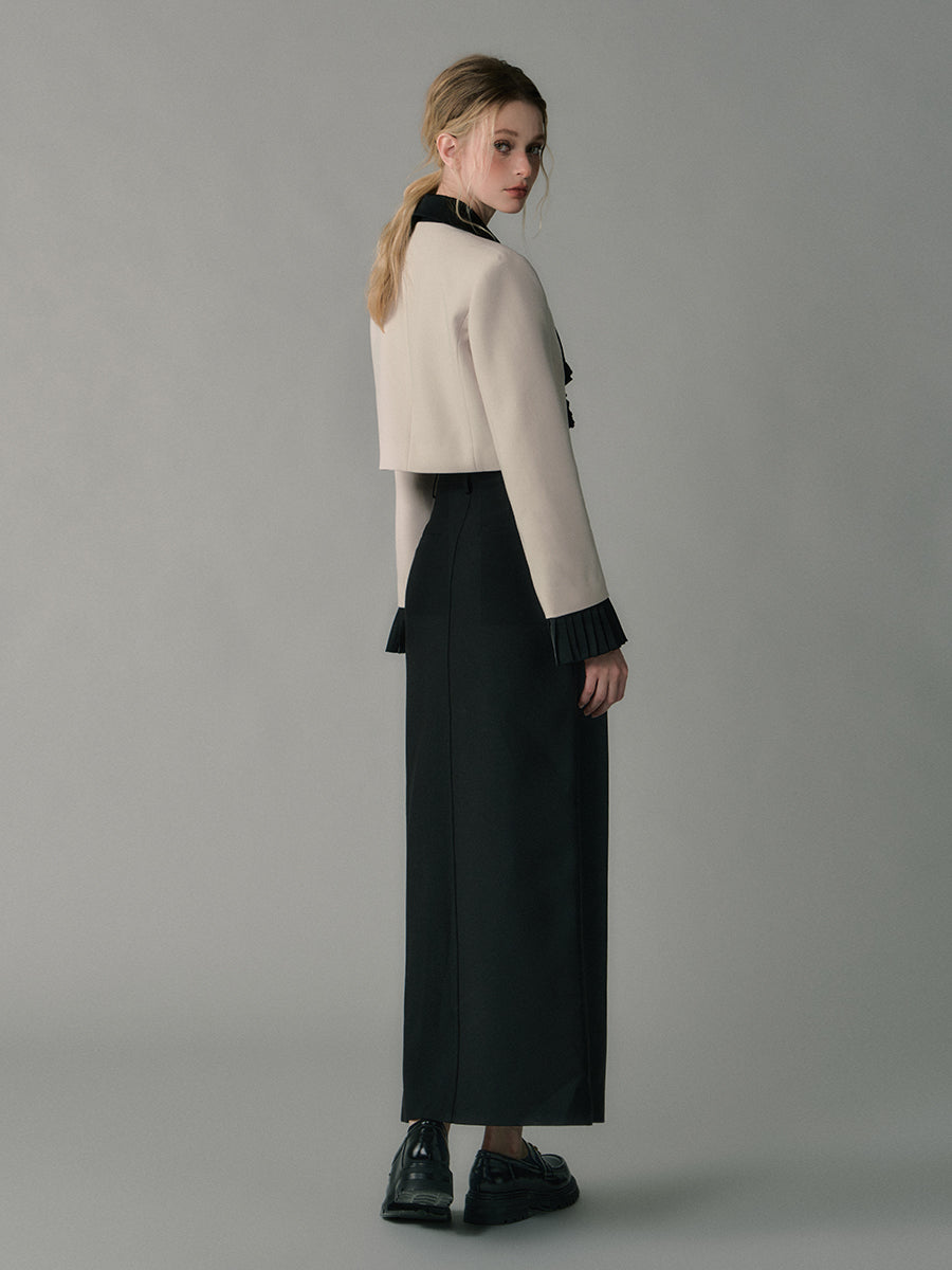 Straight High Waist Maxi Skirt